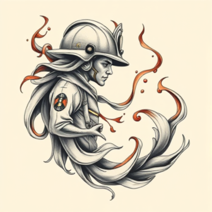 Bio-Organic Firefighter Tattoo