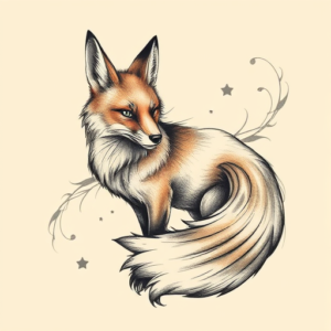 Bio-Organic Fox Tattoo