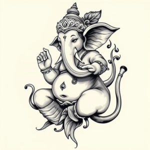 Bio-Organic Ganesha Tattoo