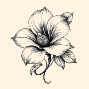 Bio-Organic Gardenia Tattoo