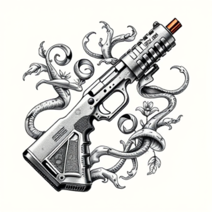 Bio-Organic Glock Tattoo