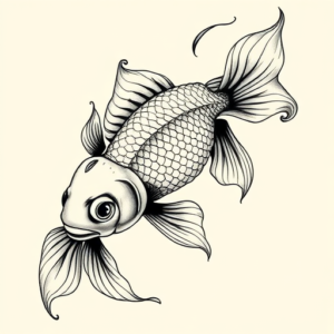 Bio-Organic Goldfish Tattoo