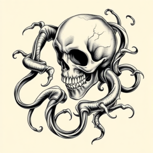 Bio-Organic Halloween Tattoo