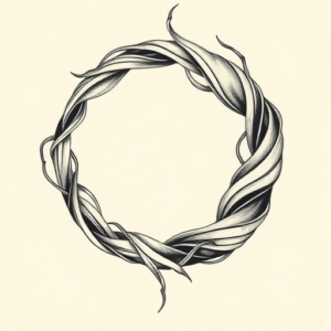 Bio-Organic Halo Tattoo