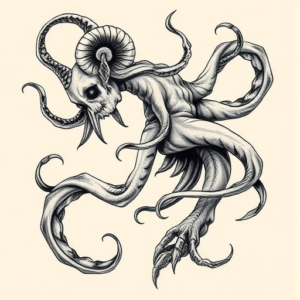 Bio-Organic Hecate Tattoo