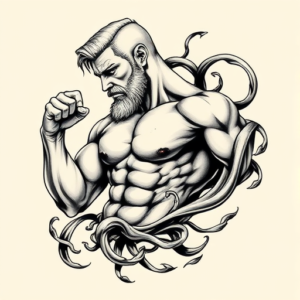 Bio-Organic Hercules Tattoo