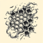 Bio-Organic Honeycomb Tattoo