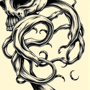 Bio-Organic Horror Tattoo