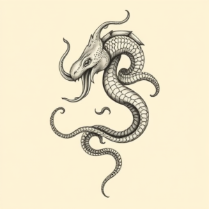 Bio-Organic Hydra Tattoo