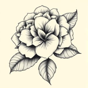 Bio-Organic Hydrangea Tattoo