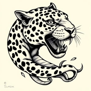 Bio-Organic Jaguar Tattoo