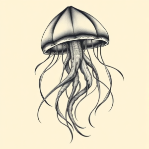 Bio-Organic Jellyfish Tattoo