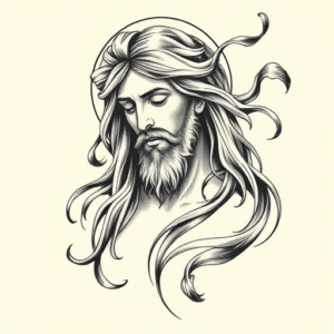 Bio-Organic Jesus Tattoo