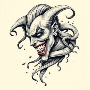 Bio-Organic Joker Tattoo