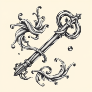Bio-Organic Key Tattoo