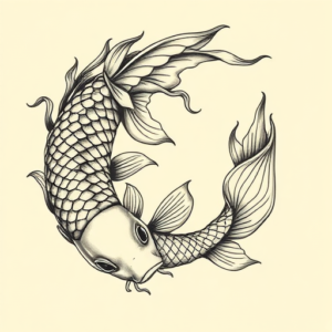 Bio-Organic Koi Tattoo