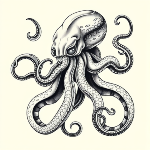 Bio-Organic Kraken Tattoo