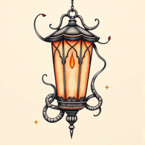 Bio-Organic Lantern Tattoo