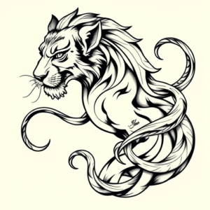 Bio-Organic Leo Tattoo