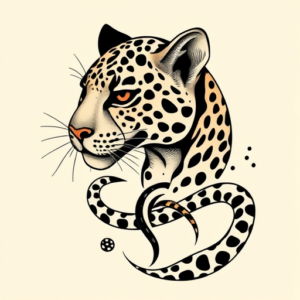Bio-Organic Leopard Tattoo