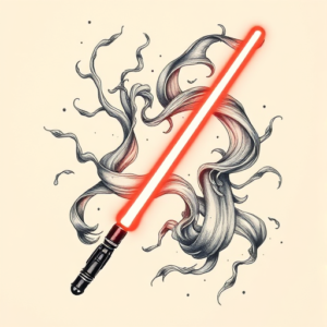 Bio-Organic Lightsaber Tattoo