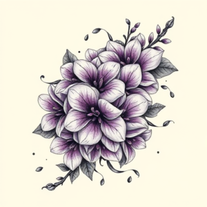 Bio-Organic Lilac Tattoo