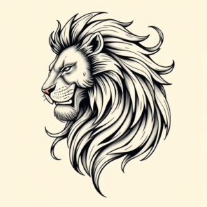 Bio-Organic Lion Tattoo