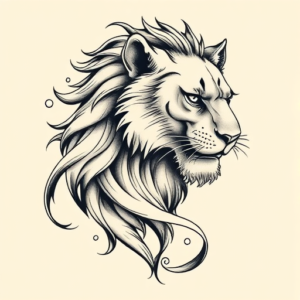 Bio-Organic Lioness Tattoo