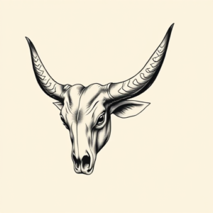 Bio-Organic Longhorn Tattoo