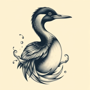 Bio-Organic Loon Tattoo