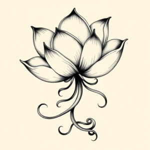 Bio-Organic Lotus Tattoo
