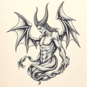 Bio-Organic Lucifer Tattoo