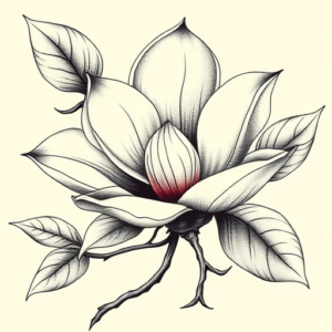 Bio-Organic Magnolia Tattoo