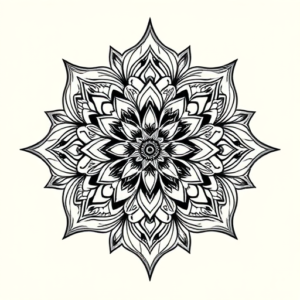 Bio-Organic Mandala Tattoo