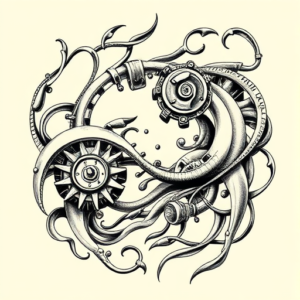 Bio-Organic Mechanic Tattoo