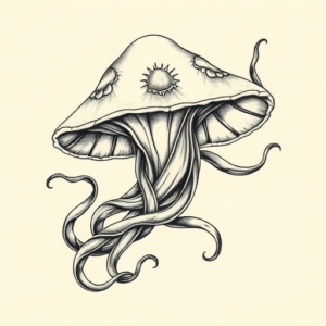 Bio-Organic Medusa Tattoo