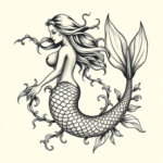 Bio-Organic Mermaid Tattoo