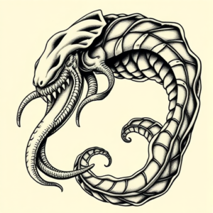 Bio-Organic Monstera Tattoo