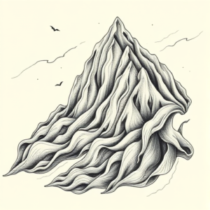 Bio-Organic Mountain Tattoo