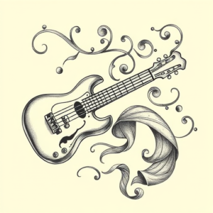 Bio-Organic Music Tattoo