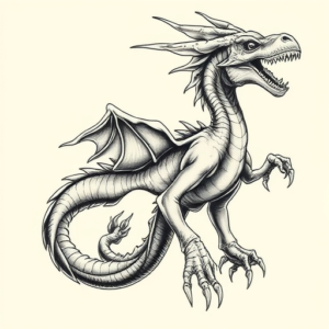 Bio-Organic Mythosaur Tattoo