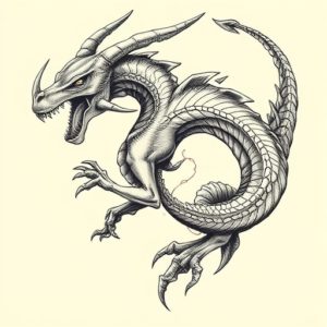 Bio-Organic Mythosaur Tattoo