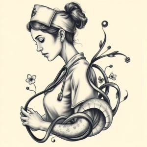 Bio-Organic Nurse Tattoo