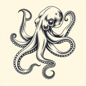 Bio-Organic Octopus Tattoo