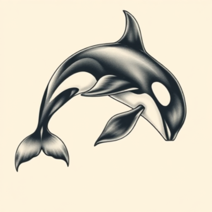 Bio-Organic Orca Tattoo