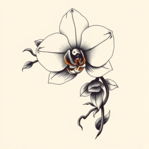 Bio-Organic Orchid Tattoo