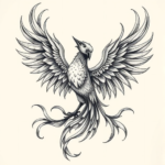 Bio-Organic Phoenix Tattoo