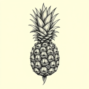 Bio-Organic Pineapple Tattoo