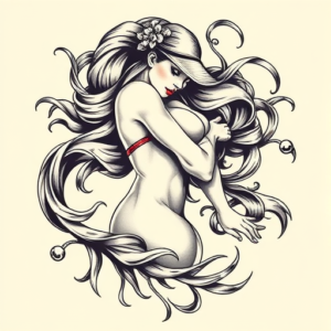 Bio-Organic Pinup Tattoo