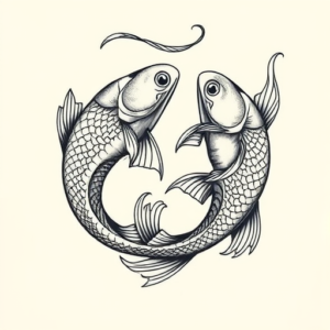 Bio-Organic Pisces Tattoo